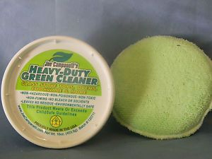 Joe Campanelli's Heavy Duty Green Cleaner 4 16 oz Tub in One Order with 4 Pads