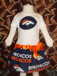 Denver Broncos Infant Baby Girl Dress Sizes 0 12 Months