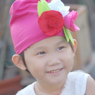 Infant Baby Toddler Girl Beanie 100 Cotton Hat Cap Newborn Flower Floral Rose
