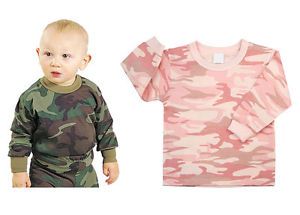 Military Infant Baby Clothes Girl Boy Long Sleeve Shirt
