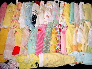 53pcs Gymboree Lot Used Baby Girl NB 0 3 3 6 Months Summer Clothes Free SHIP