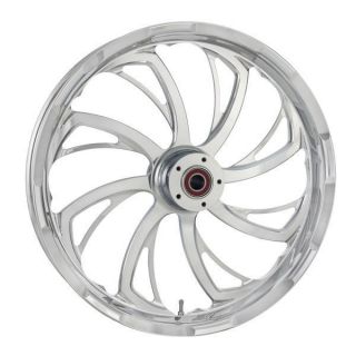 Sweeper Chrome Custom Front 23" Wheel Tire Package FLH FLHX FLTR Harley Touring