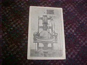 Vintage Electric Chair Postcard