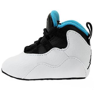 Nike Jordan 10 Retro GP Crib 487213 106 Powder Blue Baby Shoes Gift Pack Size 3