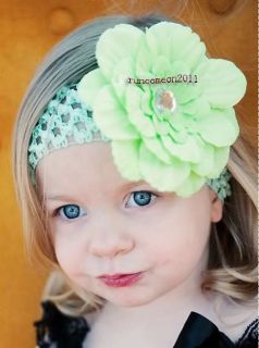 12pcs Peony Lot Wholesale Girl Toddler Baby Flower Hair Clip Bow Headband Hat