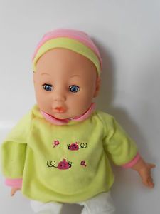 Gi Go Toys Baby Doll with Blinking Eyes Vinyl Head Arms Legs Cloth Body