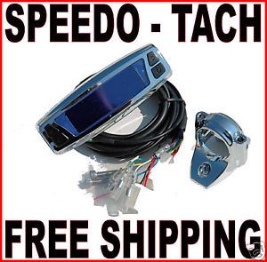Daytona Azura Speedometer Tachometer Speedo Tach Harley Chopper Bobber Custom
