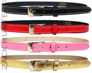 New Ladies Leather Skinny Belts Ladies Stylish Leather Belt 29" to 47" Waist