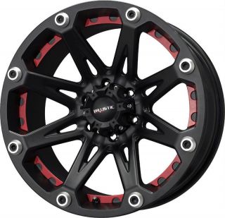 18 inch Ballistic Jester Black Wheels 6x5 5 12 Nissan Xterra Titan Pathfinder