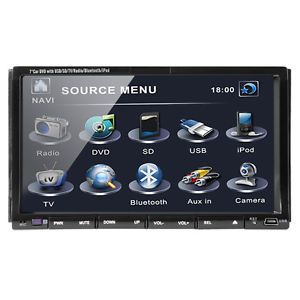 7" 2Din in Dash Car iPod iPhone Stereo DVD Player Bluetooth Touch Screen TV USB