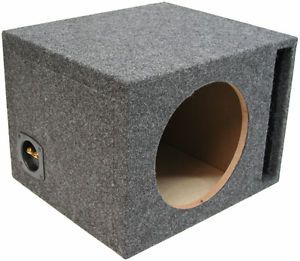 Single 12 inch Ported Subwoofer Box Car Audio Stereo Bass Speaker Sub Enclosure