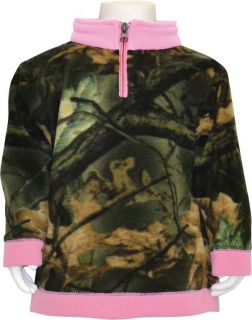 New Trail Crest Toddler Girls Fleece Camo Pink Everyday Easy Top Jacket 2T 5T