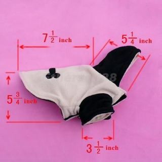 Small Puppy Pet Dog Cotton Hoodie Jacket Coat Bone Warm Winter Clothes Apparel