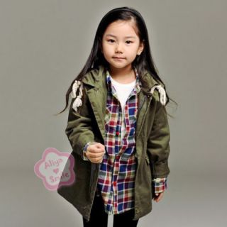 Girls Trench Coat Wind Jacket Baby Dress Kid Clothing Outwear 1 PC Outfit Sz 4 9