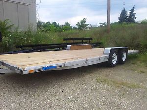 24' x 8' Bed Big 7K Axles Utility Cargo ATV Car Hauler Trailer 2012 16" Tires