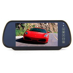 New 7" Car LCD Monitor Mirror Wireless Reverse Car Rearview Backup Camera Kit