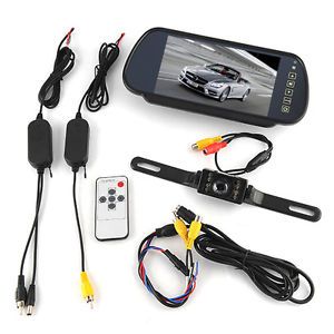 7" Car Rear View Monitor Touch Screen 2 4G Wireless Camera Night Vision