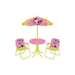 Disney Minnie Mouse Kids 4 PC Patio Chair and Table Set New