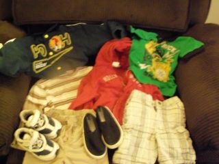 Lot Toddler Boys Clothes Size 18 Months 2T Shirts Shorts Hoodie Jacket Baby