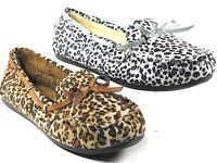 New Womens Slip on Soft Fur Lining Moccasin Oxford Loafer Slipper Shoes Comfy