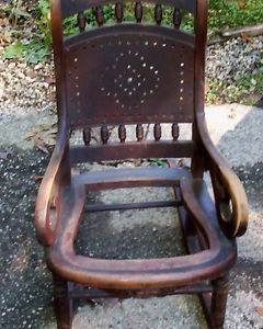 Ornate Antique Victorian Childs Rocking Chair