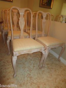 Dining Set 8 Chairs Victorian French Country Shabby Chic Cottage Chippendale