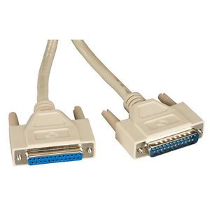 3 Feet 25 Pin DB25 Male to Female Parallel Printer Cable Extension Cord Adapter