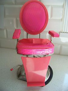 American Girl Sparkly Pink Salon Spa Hair Chair Retired Hard to Find