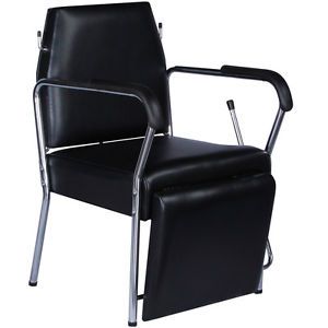 Black Reclining Beauty Salon Equipment Shampoo Chair with Foot Rest SPC 67
