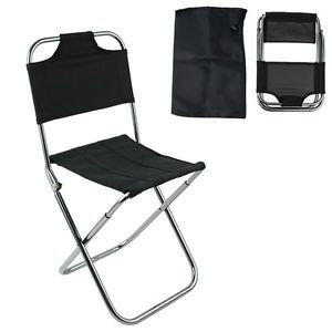 Portable Stool Chair Bag Outdoor Fishing Equipment Black Aluminum Folding EP98