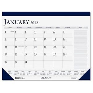 New House of Doolittle™ Two Color Monthly Desk Pad Calendar w Large Notes Sectio