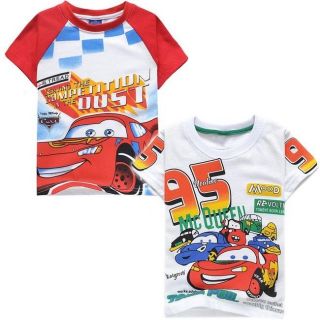 2 8 Years U Pick Toddler Kids Boys Mickey McQueen Short Sleeve T Shirt Tee BST15
