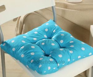New 1pc Blue 40 40cm Polka Dots Soft Cushion Office Chair Seat Cushion Pad