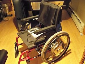 Quickie 2 Quickie Xtender Power Assist Wide Wheel Chair Folding Chair 18x18 Wide