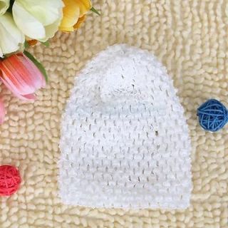 3X Cute Crochet Versatile Beanie Hat Cap for Baby Infant Girl White