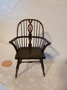 Gorgeous Miniature Chair Handmade Signed Dated Numbered 7 500 w C Auger