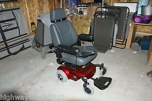 Merits Junior Model P 320 Red Power Chair Wheelchair w Charger Mackinac MI