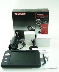 First Alert DW700 Digital Wireless Recording System 7" LCD Security Video Camera