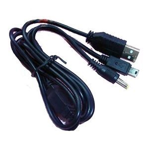 New 2 in 1 USB Data Transfer Charging Cable Cord for PSP 1000 2000 3000 Slim