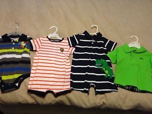 5 Piece Lot Baby Boy Clothes 6 9 9 12 Months Carter's Truly Scrumptious