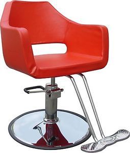 New Red Modern Hydraulic Barber Chair Styling Salon Beauty Spa Supplier 79R