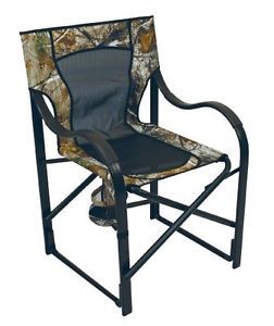 Heavy Duty Camp Chair Realtree Camo Hunting Camping Fishing Chair