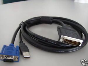 30 5 Pin DVI D to VGA DB15 USB LCD Monitor Cable 1 8M