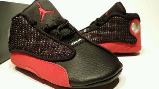 Nike Air Jordan Retro 13TODDLER Black Red Cement 4 IV Fours Size 4c 308500 089