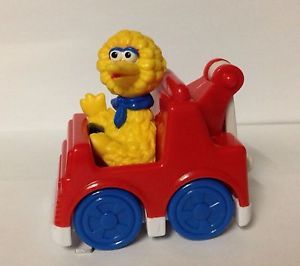 Tyco Sesame Street Big Bird Driving Tow Truck Rolling Toy 1993