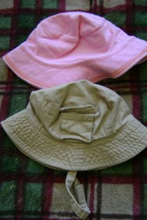 Lot of 2 Baby Girl Newborn 0 6 Month Caps Hats