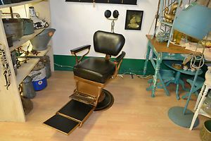 Professionally Restored 1920's Cast Iron Dental Chair