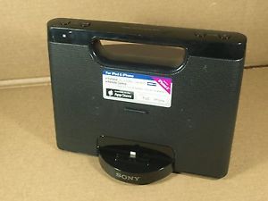 Sony Audio RDP M7IPN Portable Speaker iPod iPhone 5 Dock Docking Station Black