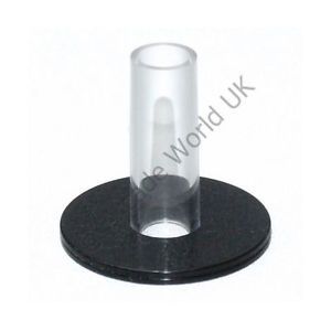 Sanwa JLF CD Clear Clear Shaft Cover with Black Dust Covers