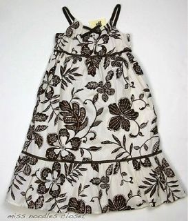 Toddler Girls Baby Gap Safari Brown Floral Maxi Dress 5T New JN